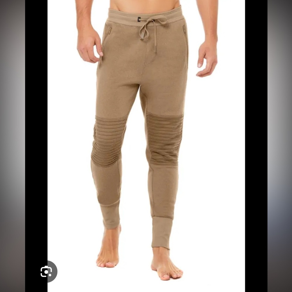 Alo- Sz XL- Moto Joggers (1st Release)- Tan- Full Length